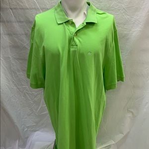 NWT Basic Editions Lime Green Polo Shirt
